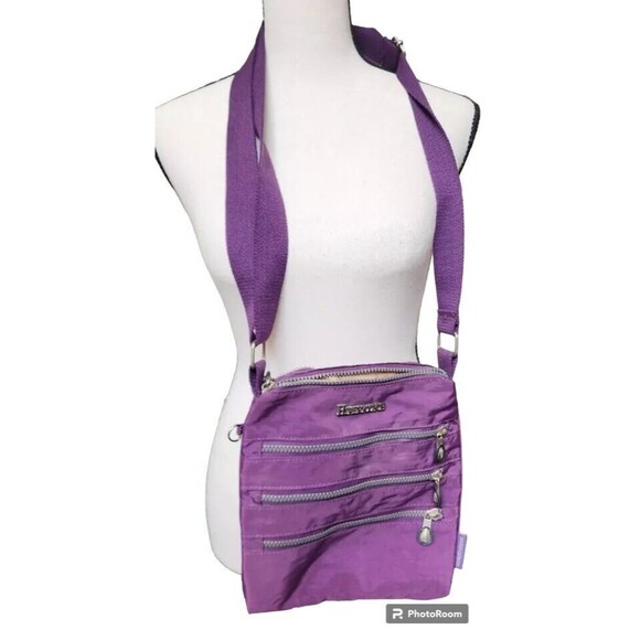 Huaertouyue Handbags - Huaertouyue Purple Nylon Crossbody Bag Waterproof